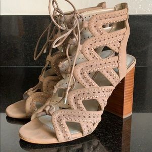 1.State Kayley Lace-up Heeled Sandal